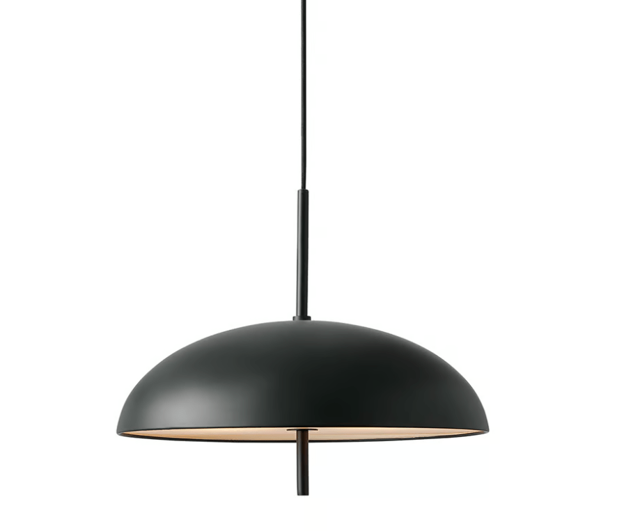Czarna lampa wisząca Versale - klosz 35cm