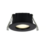 Czarne wpuszczane oczko LED Rosalee - IP65