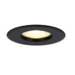 Czarne wpuszczane oczko LED Rosalee - podtynkowe