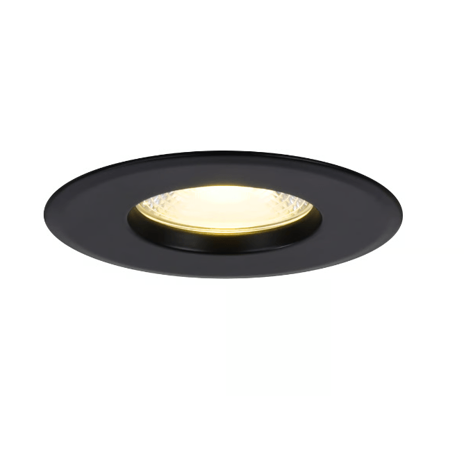 Czarne wpuszczane oczko LED Rosalee - podtynkowe IP65