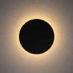 Czarny kinkiet Ring S LED 15cm - dekoracyjne podświetlenie