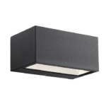 Czarny kinkiet zewnętrzny Nene - LED, minimalistyczny, IP54