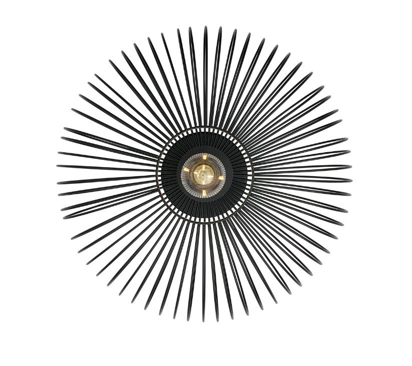 Designerska industrialna lampa Beroni - czarna