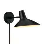 Kinkiet Darci - elegancka czarna lampa ścienna Nordlux