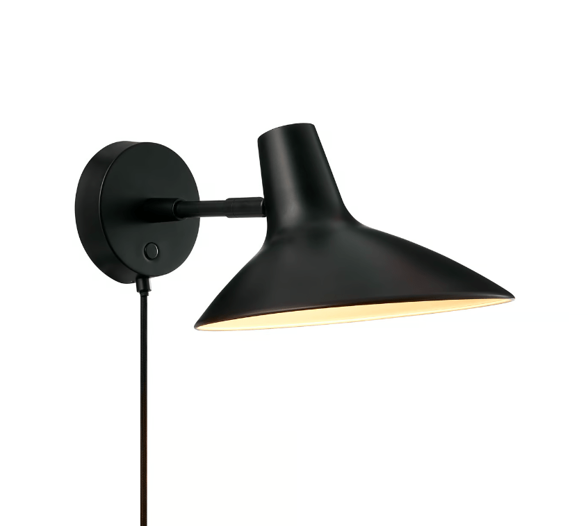 Kinkiet Darci - elegancka czarna lampa ścienna Nordlux