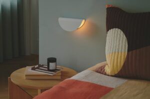 Kinkiet retro Model 2110 - Nordlux - biały metalowy klosz