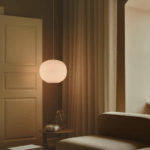 Lampa biała kula do salonu Navone 40 - opalowe szkło