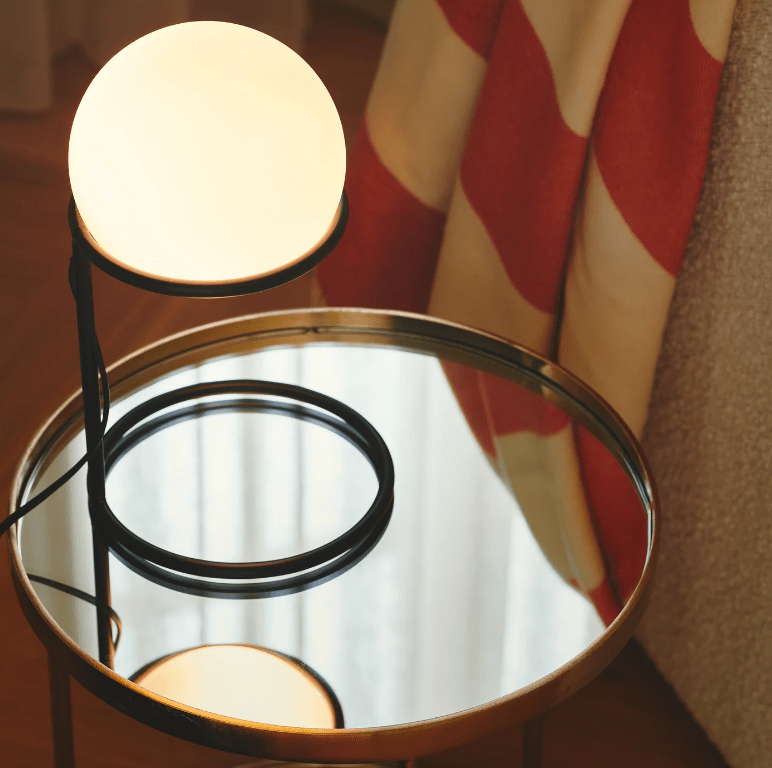 Lampa stołowa Wilson - Nordlux - biała szklana kula