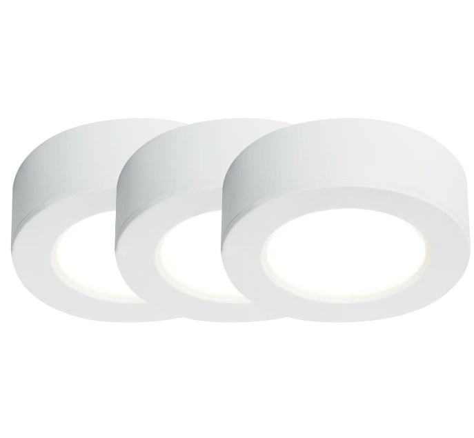 Lampki podszafkowe LED Kitchenio - zestaw 3 szt, białe, 170lm, 2W