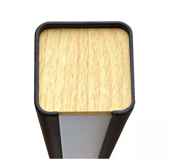 Liniowa lampa wisząca Linear przekrój - drewno