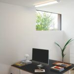 Podłużna lampa sufitowa LED do biura