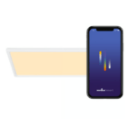 Prostokątny plafon LED Harlow SMART - zmiana barw płaski