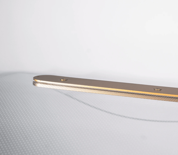 Złota lampa wisząca cortina 120cm