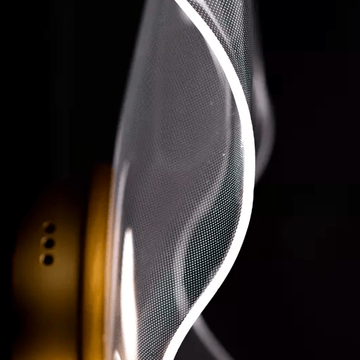 plafon z akrylu - złoty LED