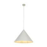 Bardzo duża beżowa lampa wisząca Cono XL TK - 50cm