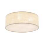 Beżowa lampa sufitowa okrągła Nicola - 38cm
