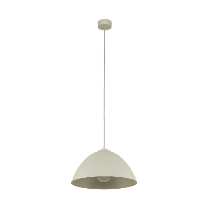 Beżowa lampa wisząca w stylu wabi sabi Faro