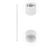 Biała lampa cienka pionowa Fourty L - 90 cm - biała