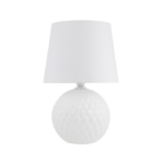 Biała lampa stołowa Santana - uniwersalny design