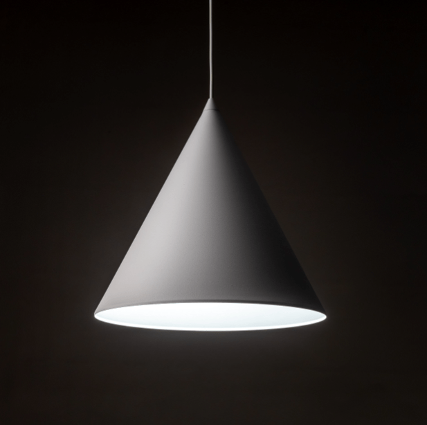 Biała lampa wisząca Cono Large TK