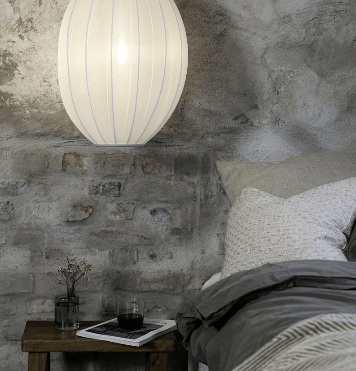 Biała lampa wisząca do sypialni Florence 40