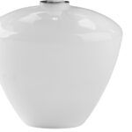Biała szklana podstawa lampy stołowej Fiord