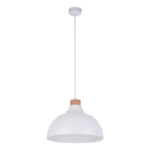 Biało skandynawska lampa wisząca Cap TK