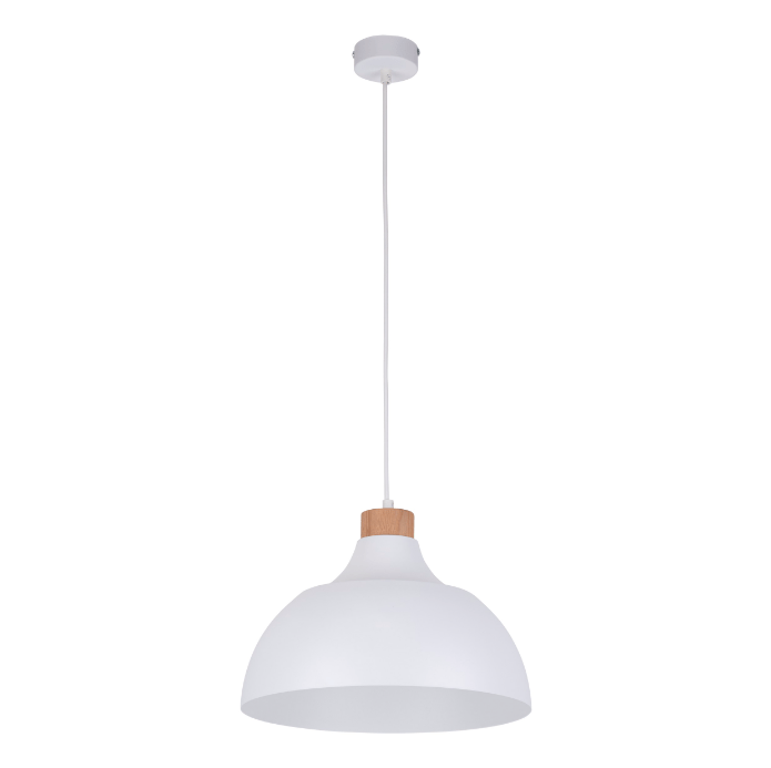 Biało skandynawska lampa wisząca Cap TK