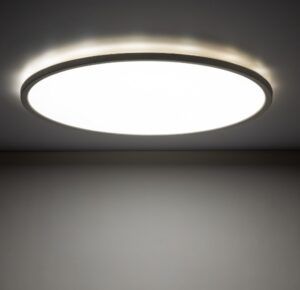 Biały plafon LED Aqua 50cm, DIM, 45W, IP54, 3000/4000/6500K