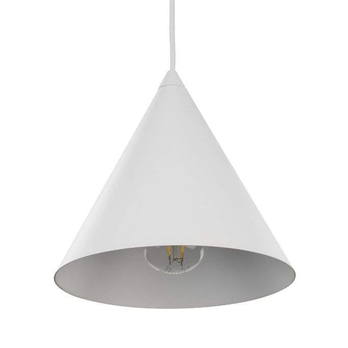 Biały stożek - klosz lampa Cono MINI TK