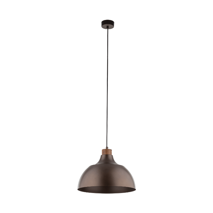 Brązowa subtelna lampa wisząca Cap TK - elegancki design