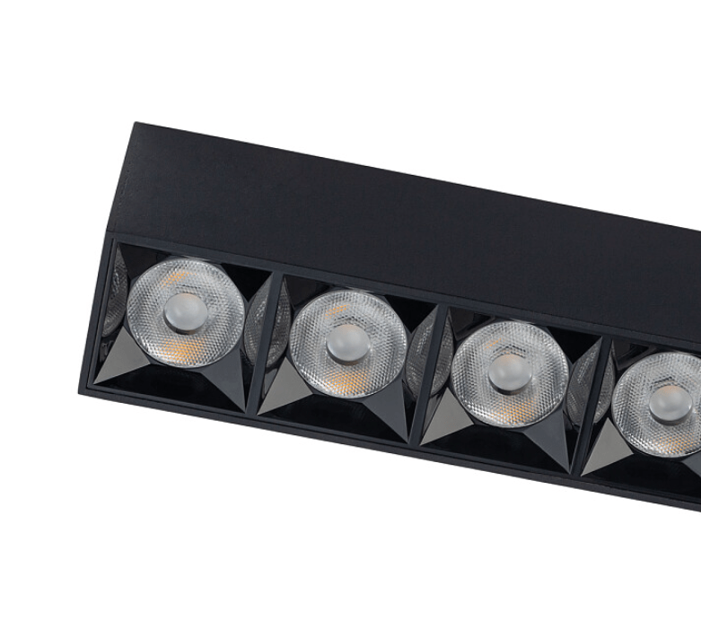 Czarna lampa liniowa Midi LED 20W