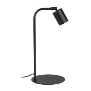 Czarna lampka biurkowa Logan TK - regulowany klosz