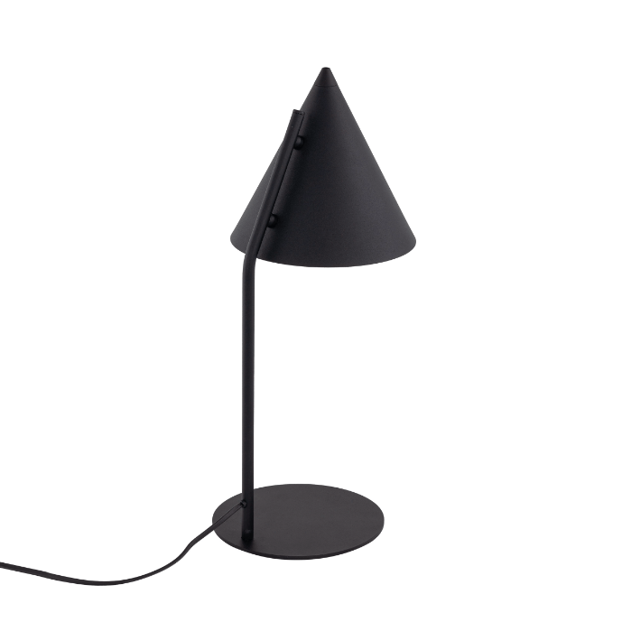 Czarna lampka stołowa nowoczesna Cono TK