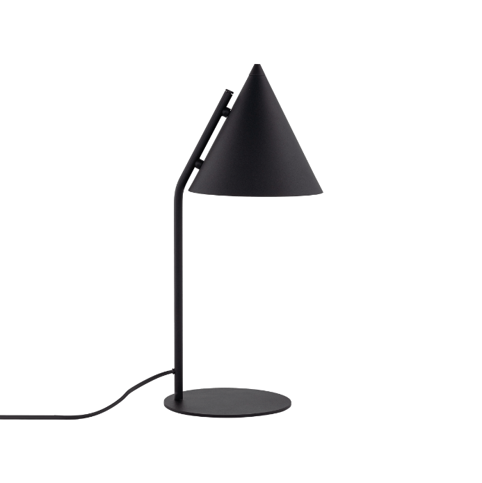 Czarna lampka stołowa w stylu japońskim Cono TK