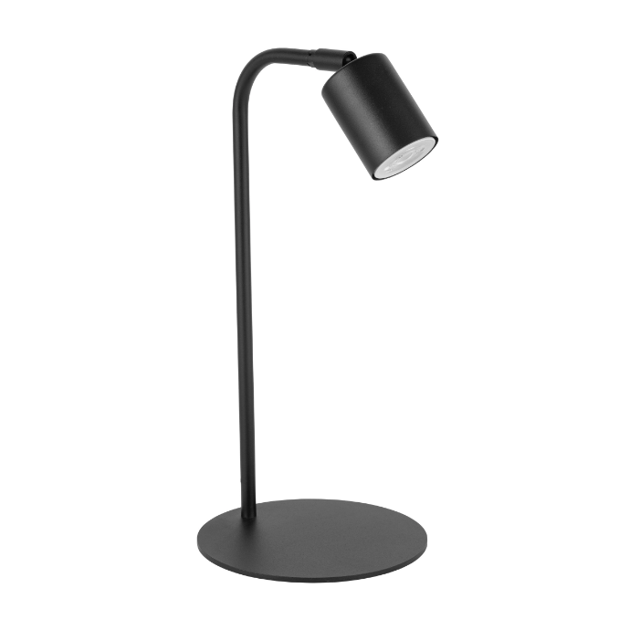 Czarna minimalistyczna lampka biurkowa Logan TK
