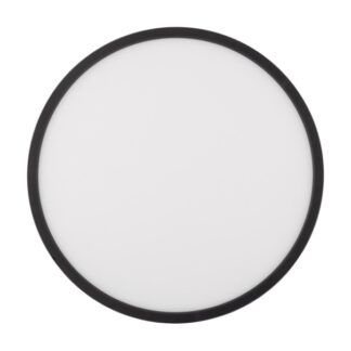 Czarny plafon Aqua LED - 50cm, DIM, 45W, 3000 4000 6500K, IP54