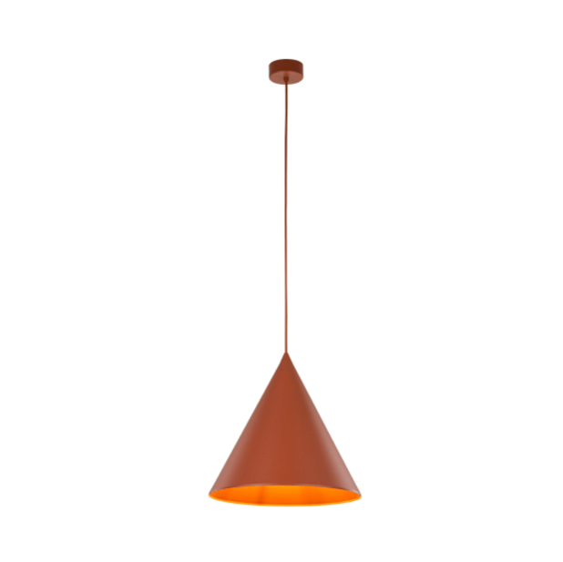 Czerwona lampa wisząca Cono Large