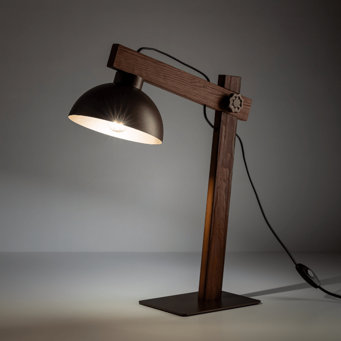 Dekoracyjna brązowa lampka o salonu - Oslo TK