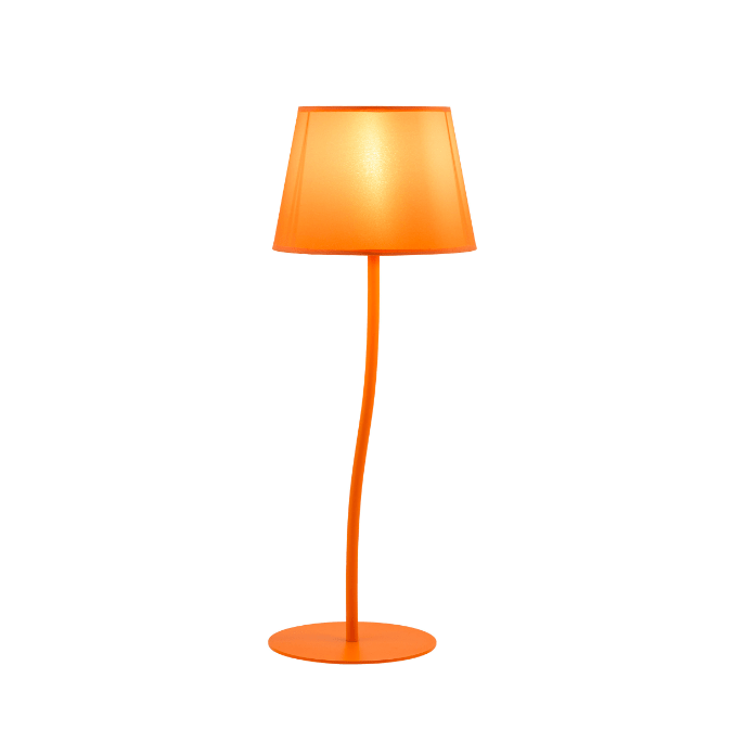 Dekoracyjna lampka stołowa Nicola - pomarańczowa