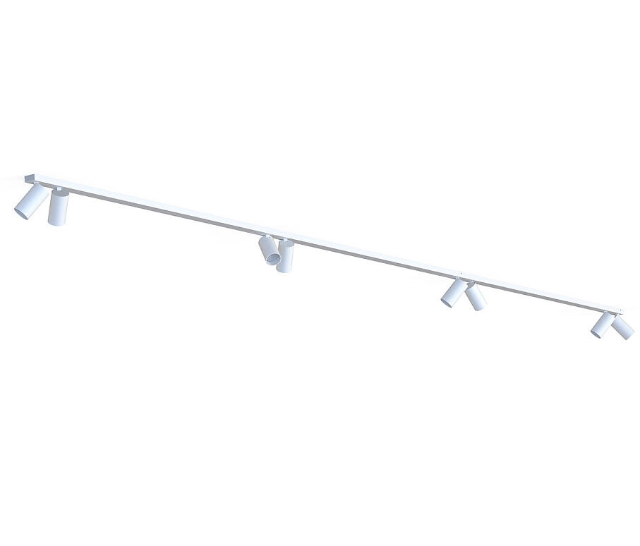 Długa szyna z lampami Mono VIII - 4m 2x200cm - 8 ruchomych spotów