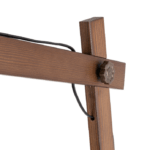 Drewniany przegub lampy stojącej z regulacją Oslo TK - brazowy