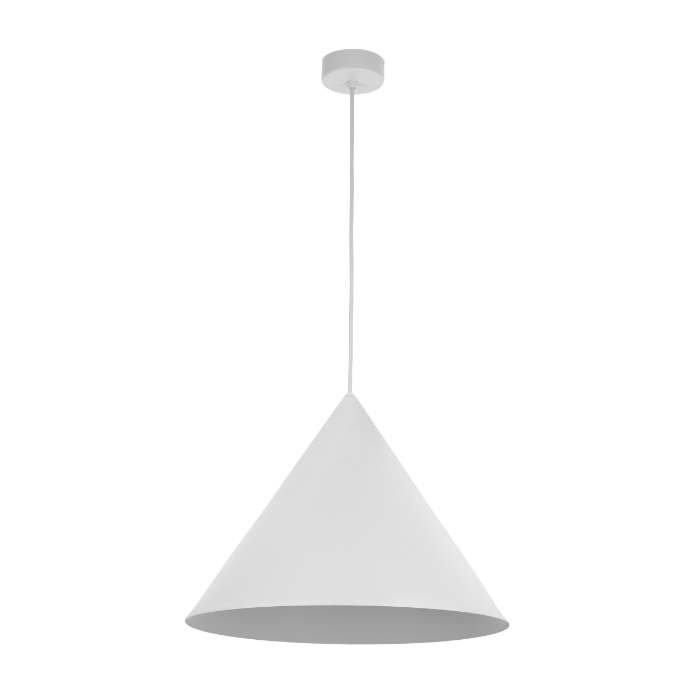 Duża biała lampa wisząca Cono XL TK - 50cm