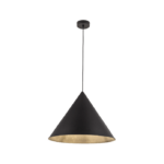 Duża czarna lampa wisząca Cono XL TK - 50cm