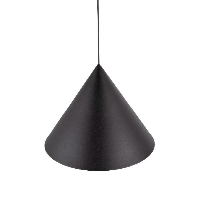 Duża czarna lampa wisząca Cono XL TK - w stylu japońskim