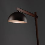 Elegancka brązowa lampa stojąca Oslo TK - ciemny brąz
