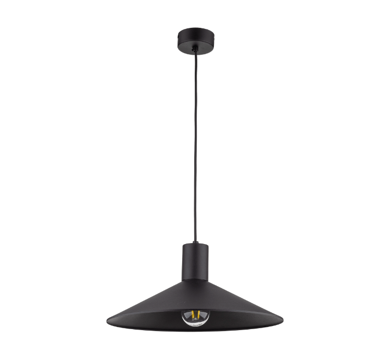 Industrialna lampa wisząca Jump TK - czarny loft