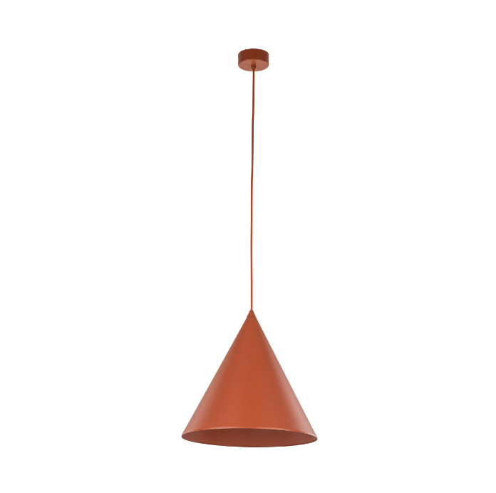 Jasnoczerwona lampa wisząca Cono Large