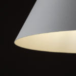 Klosz dużej białej lampy wiszącej Cono XL TK - 50cm