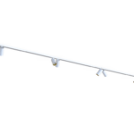 Kompletny zestaw szynowy Mono VIII 4m 2x200cm, białe reflektory